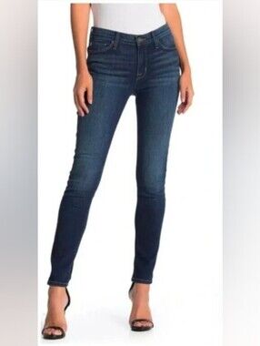 Hudson Jeans Natalie Super Skinny Dark Wash Mid Rise Stretch Denim Womens 26
